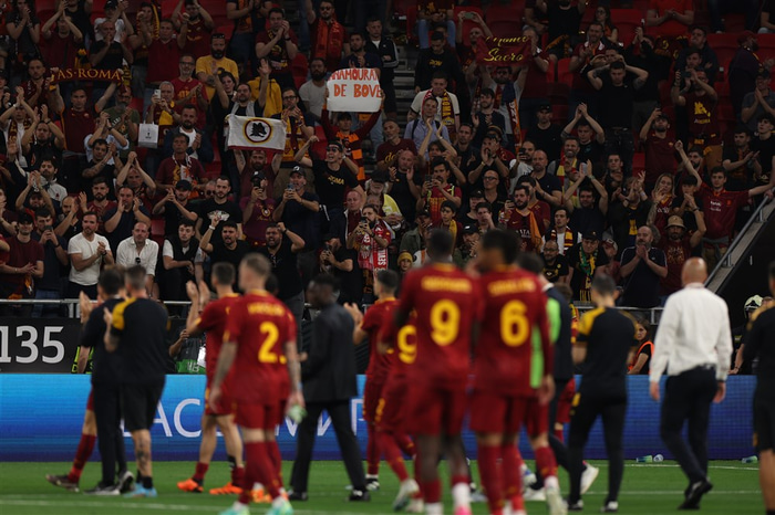 Stuðningsmenn Roma.