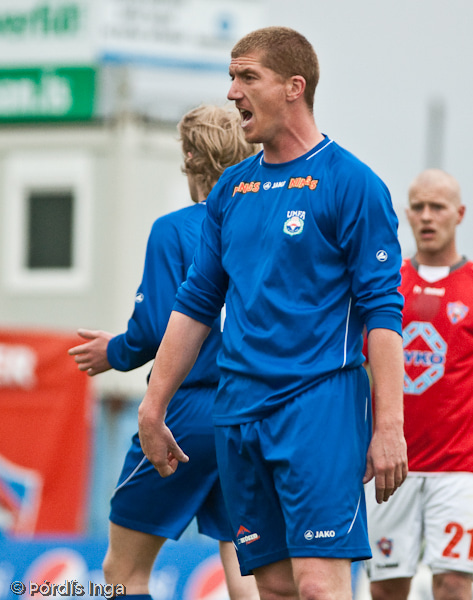 John Andrews átti góðan leik í vörninni.