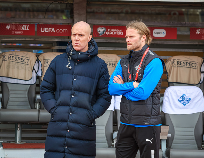 Umboðsmaðurinn Emil ásamt öðrum Birki, Birki BJarnasyni.