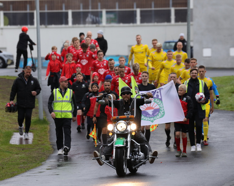 Myndaveisla: Harley og nudd þegar Afturelding vann toppslaginn