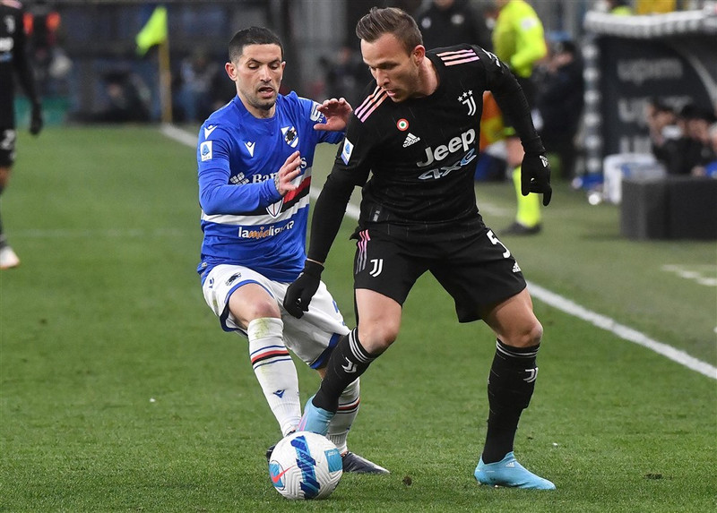 Arthur Melo í leik með Juventus.