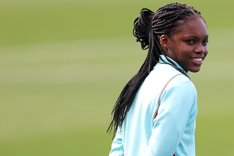 <b>Linda Caicedo (Kólumbía)</b> - Þessi nítján ára leikmaður sló rækilega í gegn á HM og fór til Real Madrid. Markið hennar gegn Þýskalandi var tilnefnt til Puskas verðlaunanna.