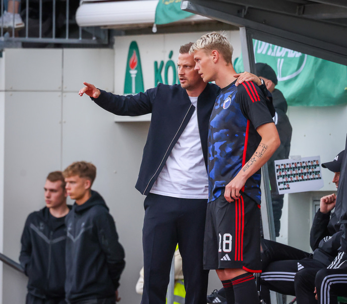 Neestrup og Orri Steinn.