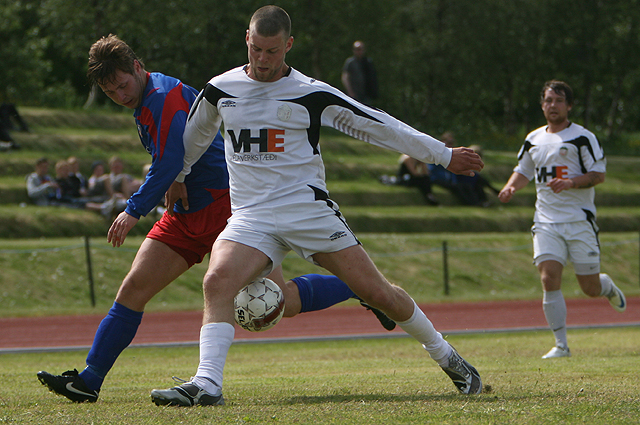 Sigurgeir Sveinn Gíslason og Högni Helgason í leiknum í dag.