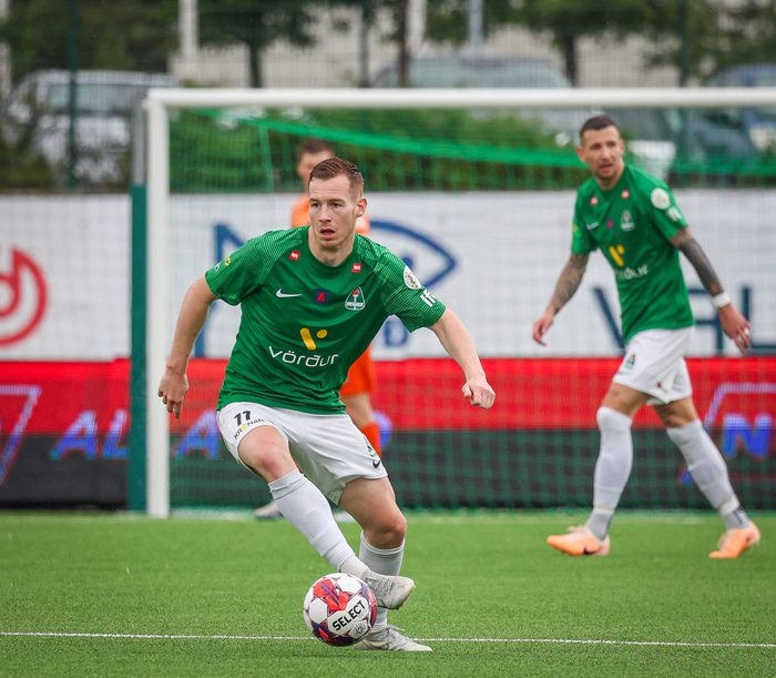 Gísli í leik með Breiðabliki.