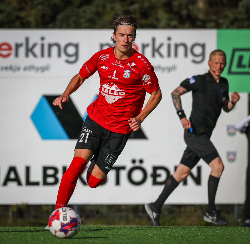 Elmar Kári skoraði fyrir Aftureldingu.