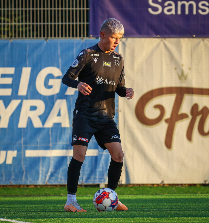 Kristján Snær Frostason komst á blað í 5-0 sigri.