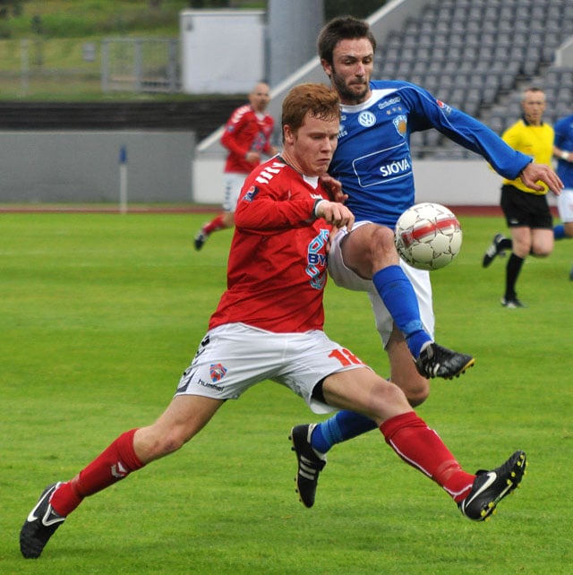 Sam Tillen í leik með Fram.