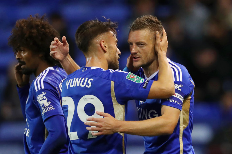 Vardy fór illa með færin sín á föstudaginn.