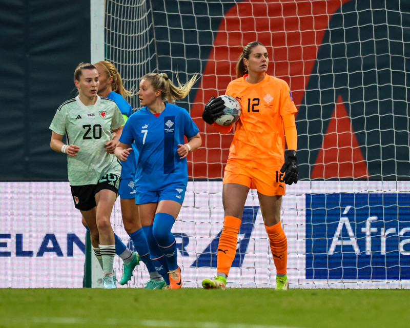 Telma Ívarsdóttir stóð vaktina vel í markinu