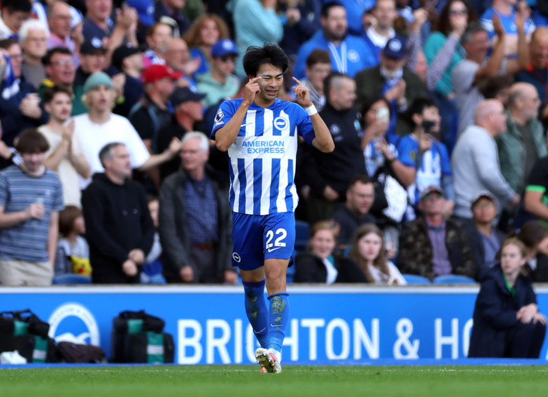 <b>Miðjumaður: Kaoru Mitoma (Brighton)</b> - Var langbestur á vellinum í 3-0 sigri Brighton gegn Everton. Skoraði fyrsta mark leiksins.