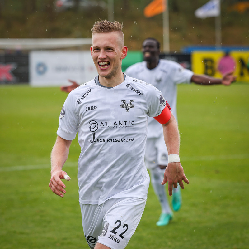 Elmar eftir sigur gegn Fjölni í undanúrslitunum.