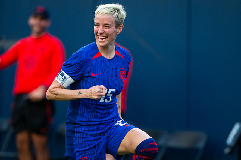 Rapinoe er lifandi goðsögn í kvennafótboltanum.