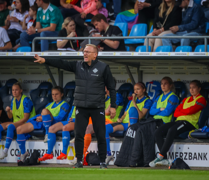 Þorsteinn Halldórsson átti fá svör við yfirburðum Þjóðverja í kvöld