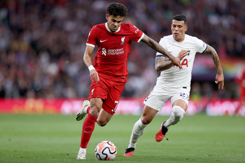 Úr leik Liverpool og Tottenham.