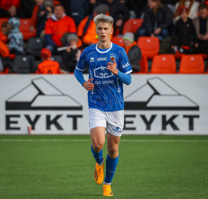 Breki Baldursson skoraði fyrsta mark Fram
