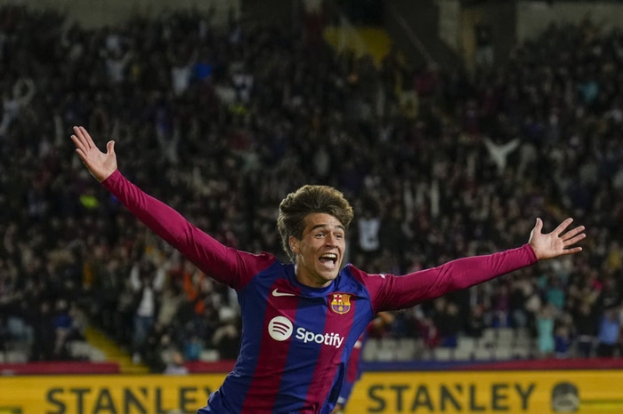 Guiu skoraði eina mark leiksins í 1-0 sigri Barca gegn Athletic Bilbao í október í fyrra.