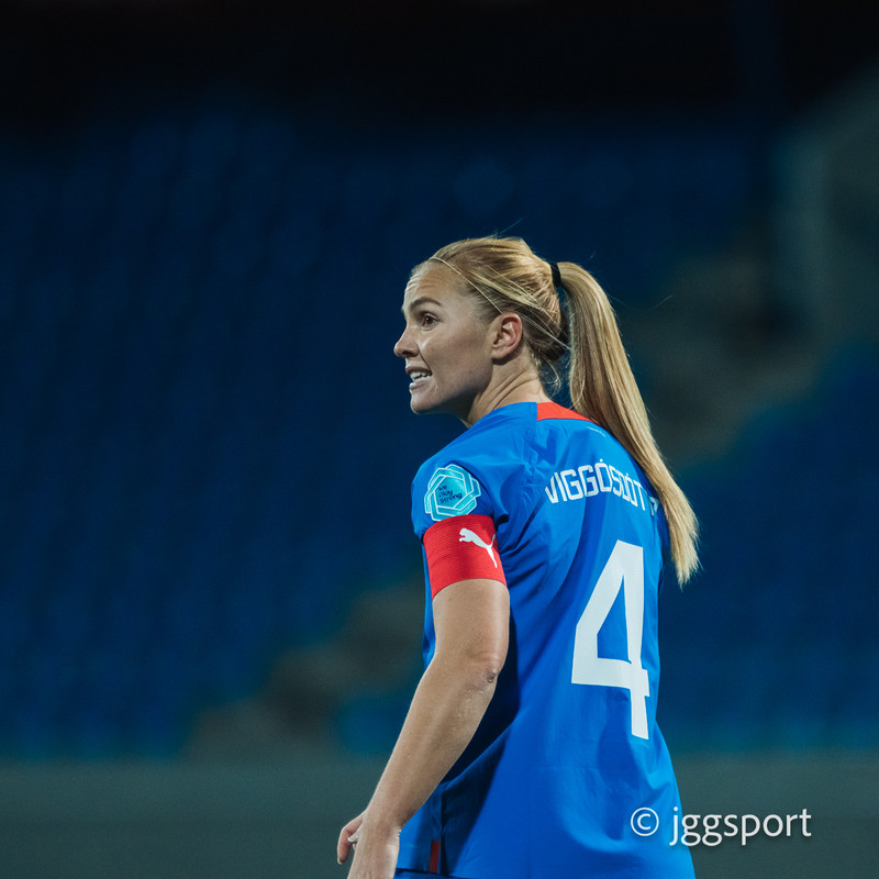Glódís Perla Viggósdóttir, landsliðsfyrirliði.