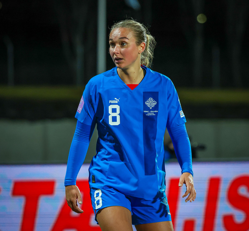 Alexandra skoraði mark Íslands.