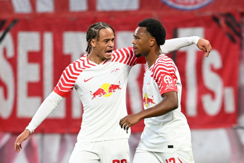 Xavi Simons og Lois Openda