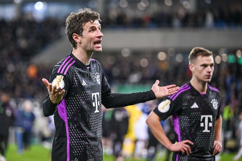Thomas Müller skoraði í sigri Bayern