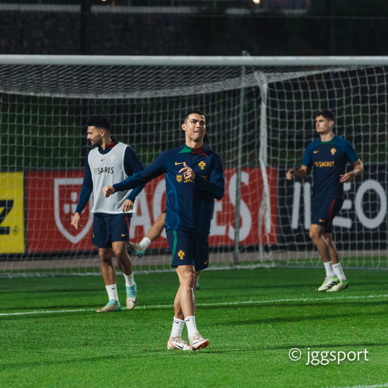 Myndir: Ronaldo býr sig undir að mæta Íslandi