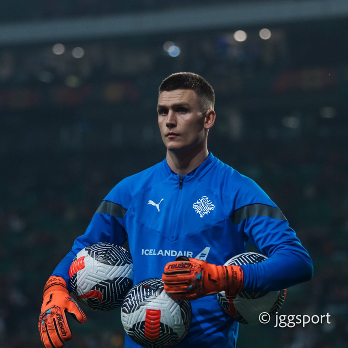 Rúnar Alex átti flottan leik í dag