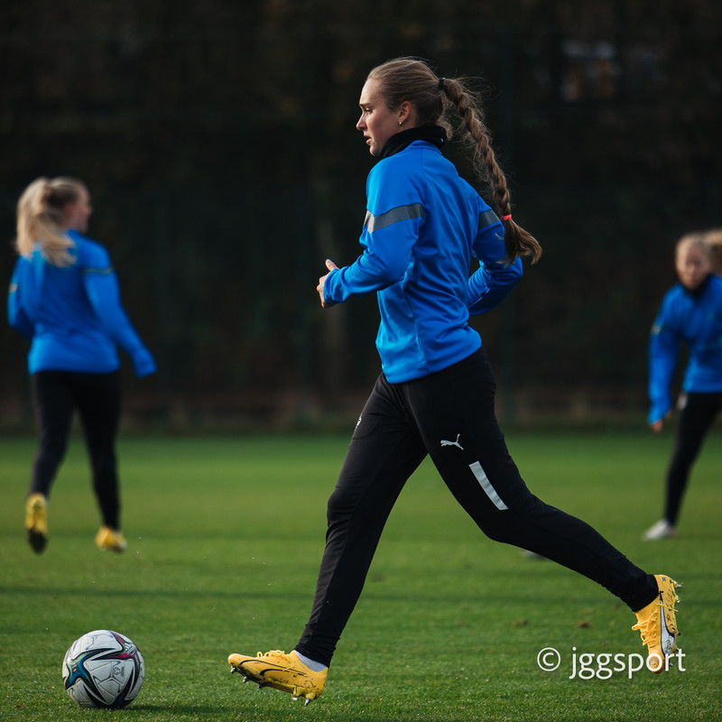 Myndaveisla: Önnur æfing Íslands í Cardiff