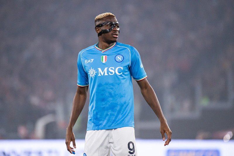 Victor Osimhen er í liði Napoli