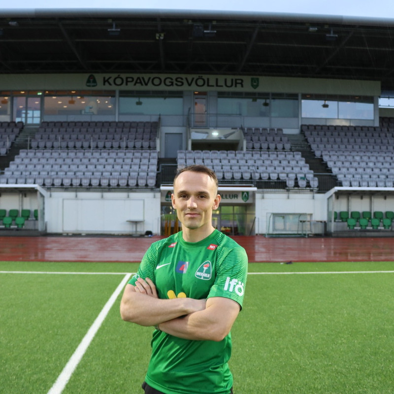 Aron Bjarnason skoraði tvö fyrir Blika