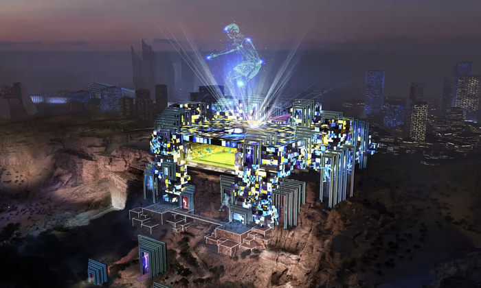 Einn af leikvöngunum sem Sádar ætla að reisa fyrir mótið.