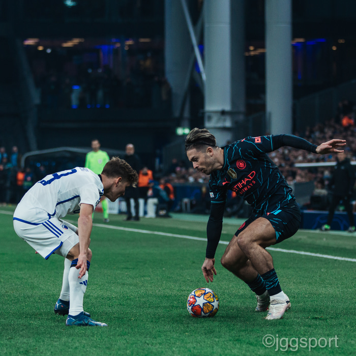 Grealish í leik með Man City.