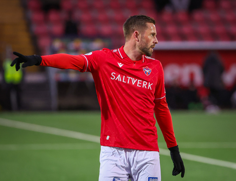 Myndaveisla: ÍA vann fyrsta leik Gylfa með Val