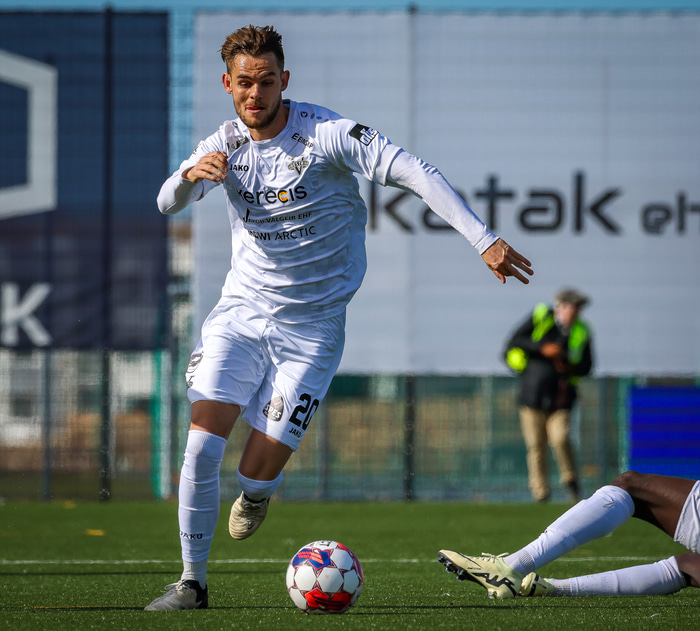 Jeppe Gertsen skoraði sigurmarkið seint í uppbótartíma