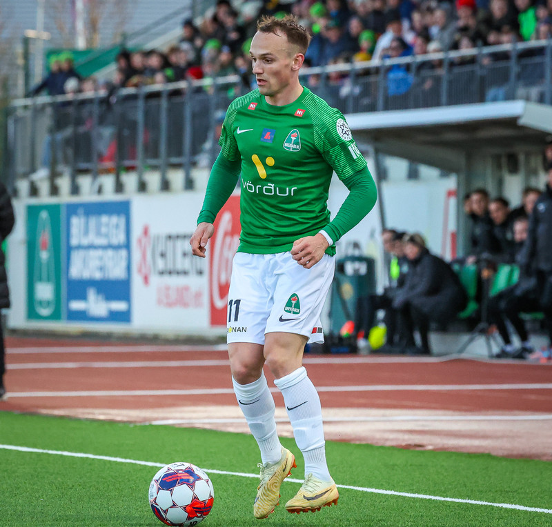 Aron Bjarna átti flottan leik í kvöld
