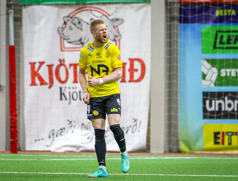 Viktor Jónsson er kominn með sextán deildarmörk