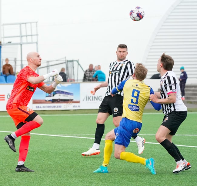 Guy Smit í leiknum í gær.