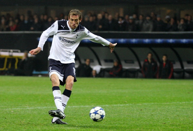 Crouch í leik með Tottenham á sínum tíma: