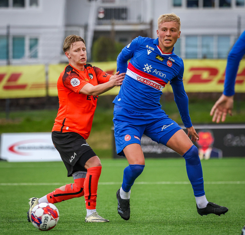 Þorsteinn Aron Antonsson gerði mikilvægt sigurmark HK gegn Fram