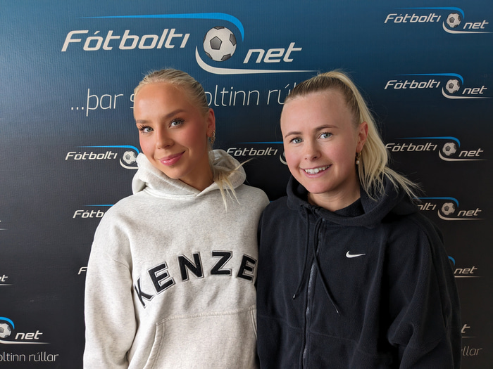 Guðrún Elísabet Björgvinsdóttir og Jasmín Erla Ingadóttir.