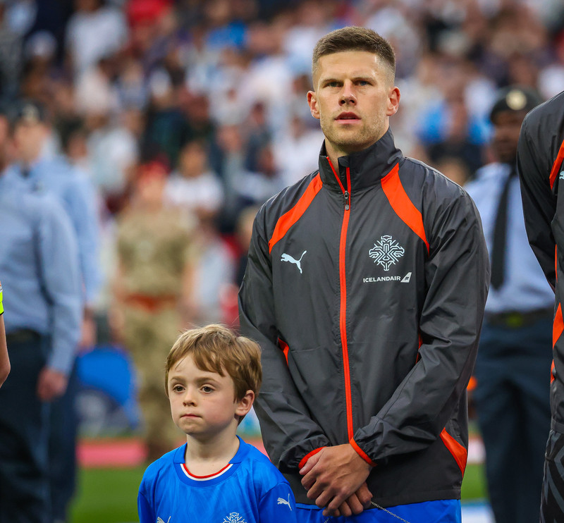 Jóhann Berg Guðmundsson á Wembley.