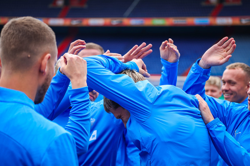 Ísland æfir í Pottinum í Rotterdam