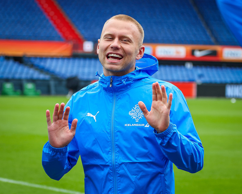 Ísland æfir í Pottinum í Rotterdam