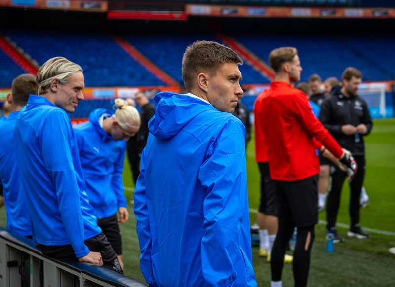 Ísland æfir í Pottinum í Rotterdam
