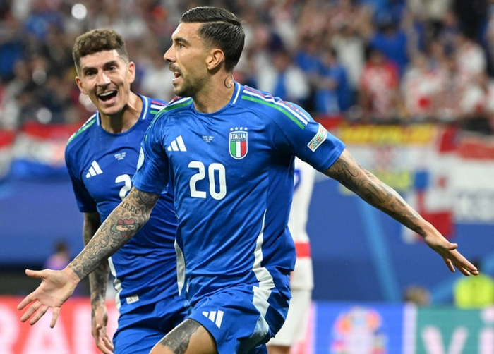 Mattia Zaccagni skoraði sitt fyrsta landsliðsmark og það á mikilvægustu stundu