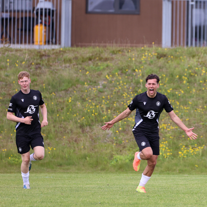 Kormákur/Hvöt fagnar marki á síðasta tímabili.