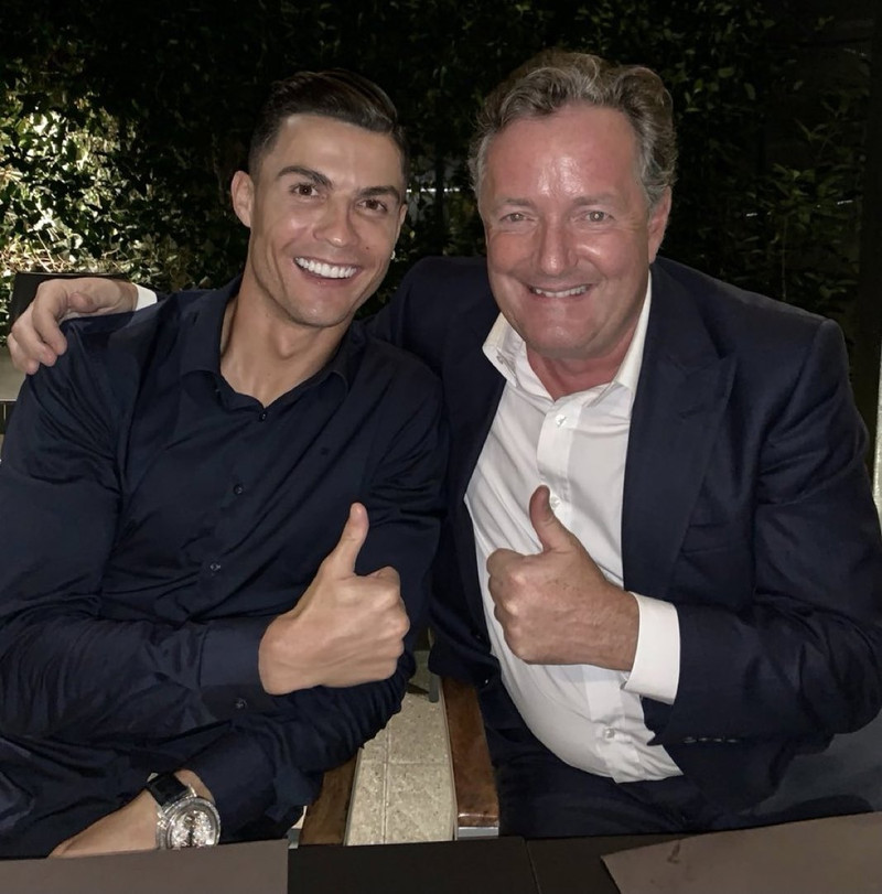 Piers Morgan og Cristiano Ronaldo eru vinir