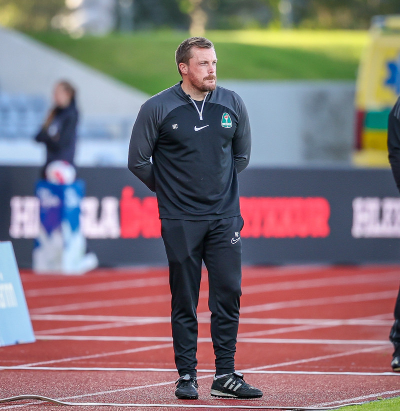 Nik Chamberlain, þjálfari Breiðabliks.