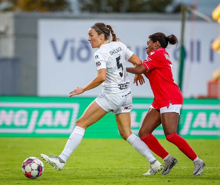 Úr leik Breiðabliks og Vals.