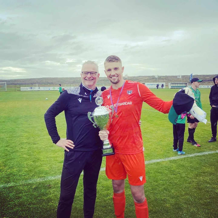 Félagarnir Robert Blakala og Bjarni Jóhannsson hafa náð frábærum árangri saman.